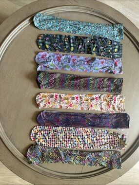 WOMANS COMPRESSION SOCKS THIN- NYLON Colorful Patterned Knee-High Socks